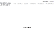 Tablet Screenshot of marcellocranes.com